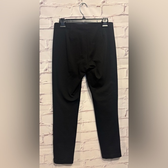 Eileen Fisher black pull-on ponte ankle-zip leggings size XS - Picture 2 of 5